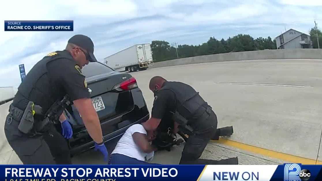 Video released from Racine police shows a violent arrest