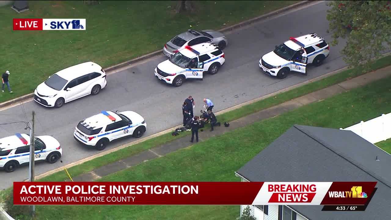 Baltimore County police investigate shots fired in Woodlawn