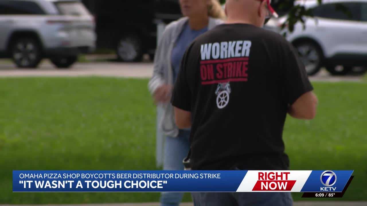 ketv.com - Aaron Hegarty - Omaha pizza shop boycotts beer distribution during strike