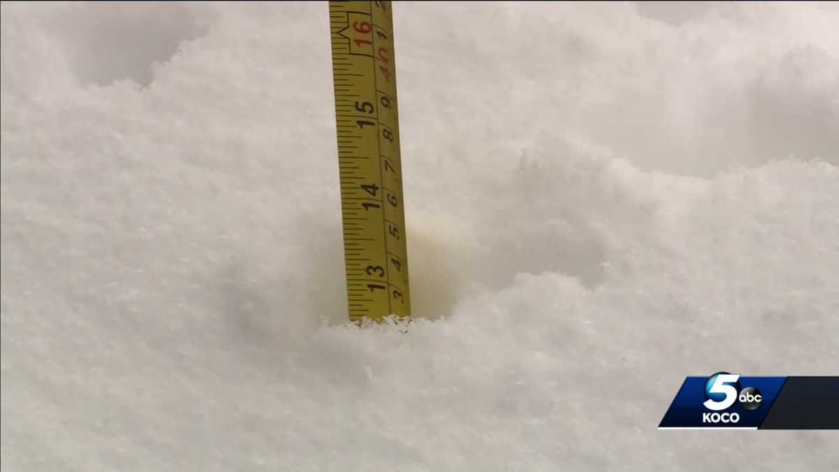 SNOWFALL IN OKLAHOMA How long will it take for the snow to melt in