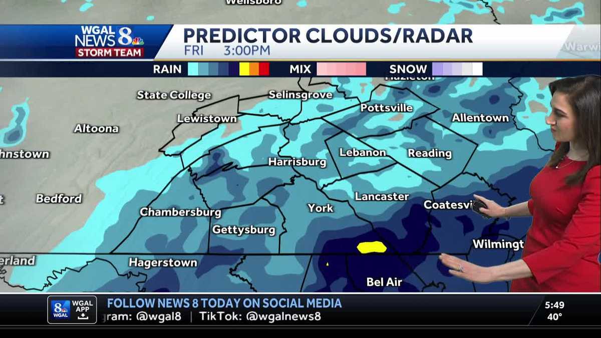 South-Central Pa. weather: Snow showers in the forecast early Saturday