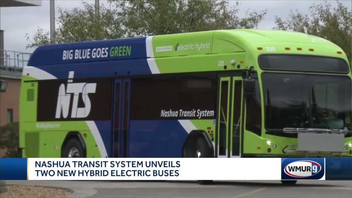 Nashua Transit System unveils two new hybrid electric buses