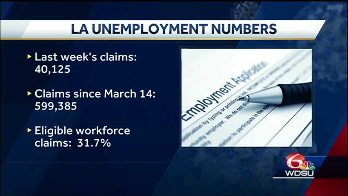 Louisiana approaches 600,000 unemployment claims