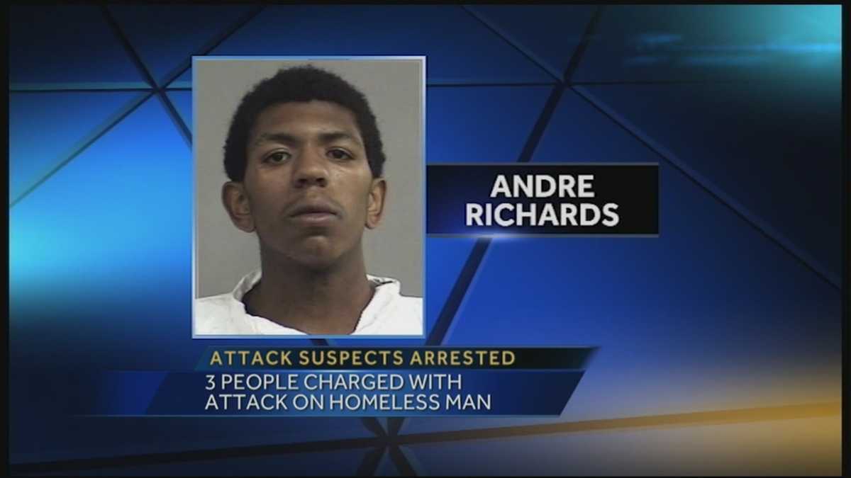 3 people charged with attack on homeless man