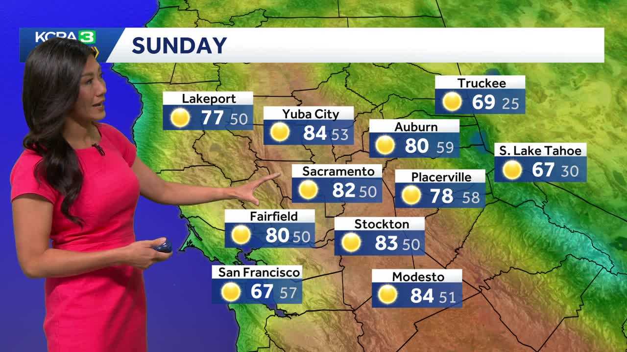 NorCal forecast: Cooler Sunday as onshore breezes return