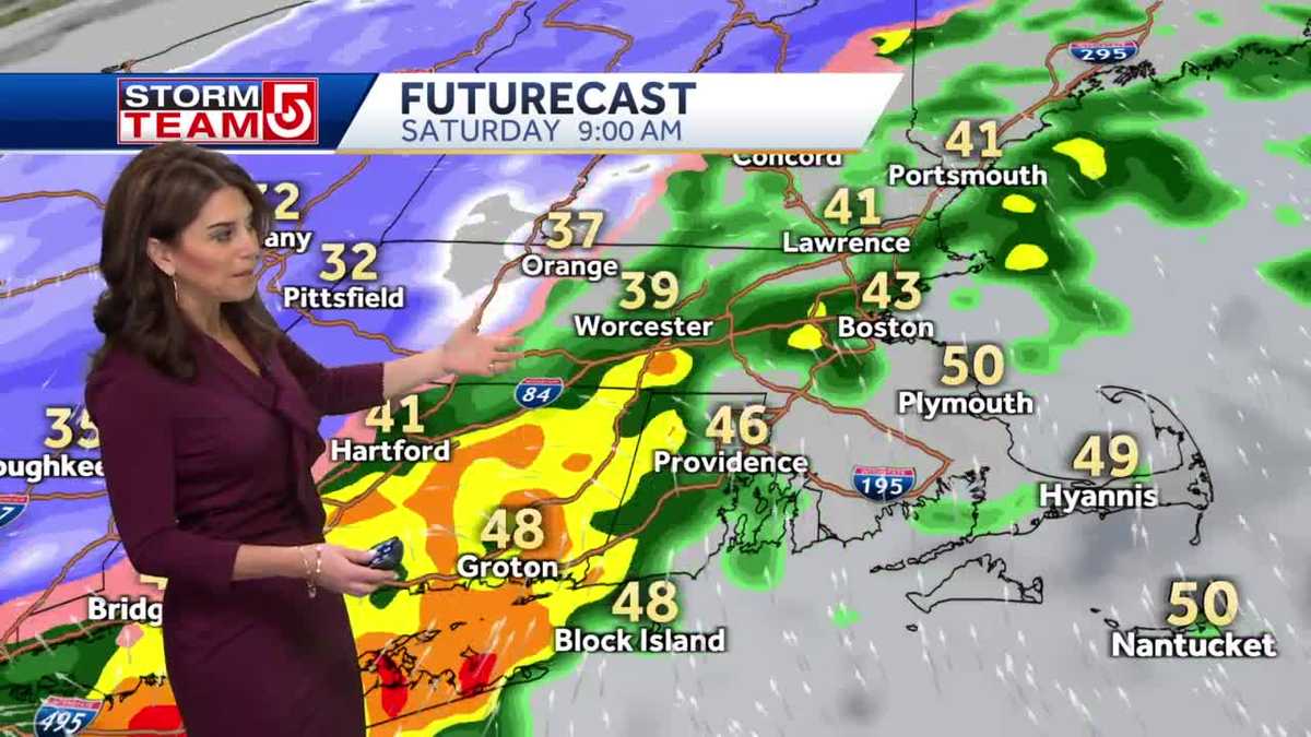 Video: Heavy rain to end as snow this weekend