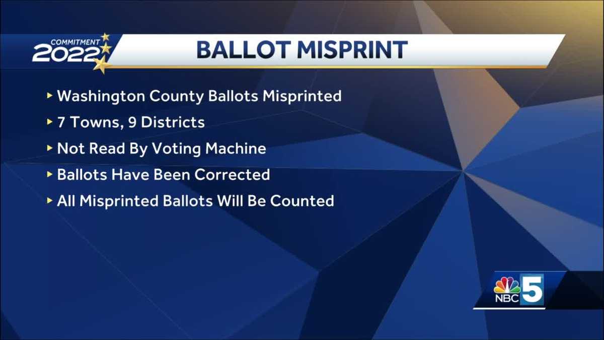 Washington County New York ballot error fixed, officials say