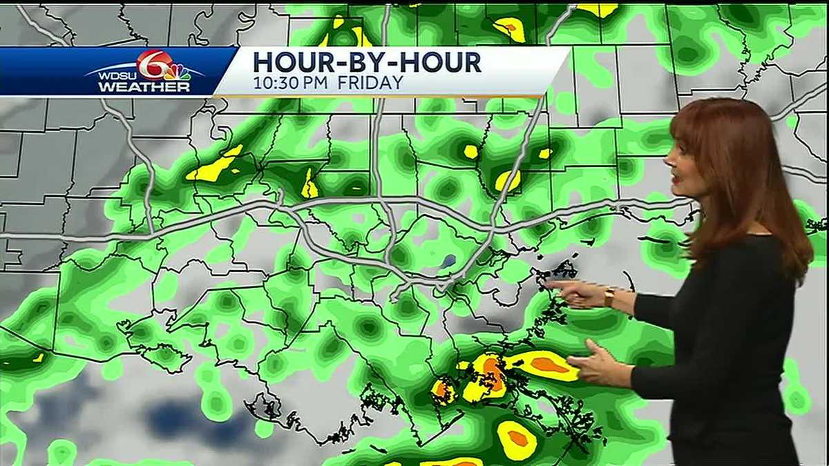 High rain chance Friday night