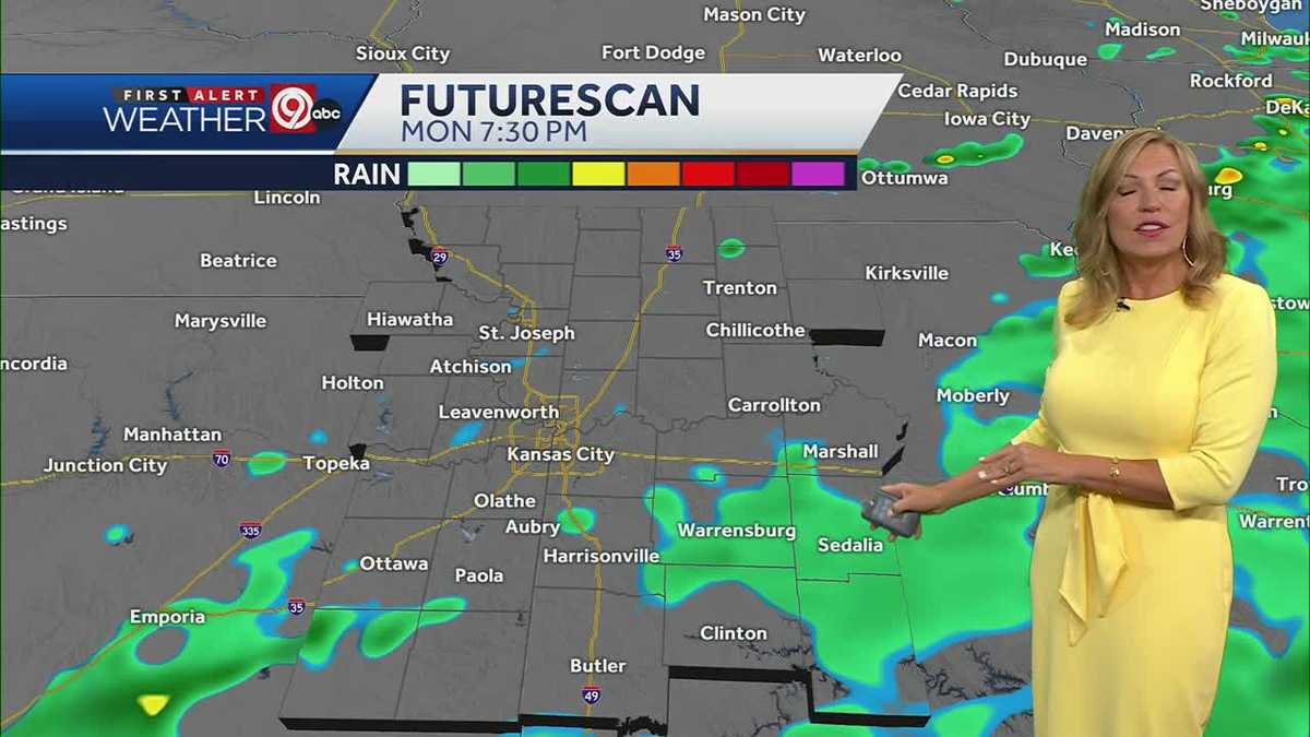 KANSAS CITY WEATHER: Spotty Showers early will become more widespread later