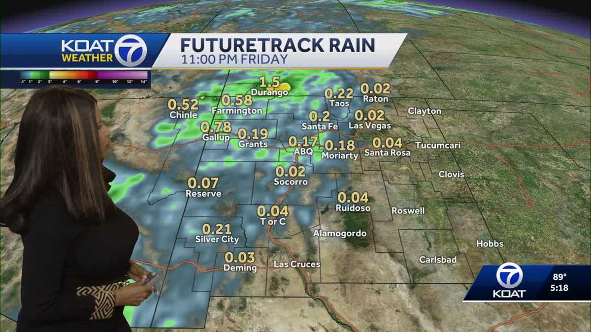 New Mexico forecast: Heavy rainfall late Friday into weekend - KOAT