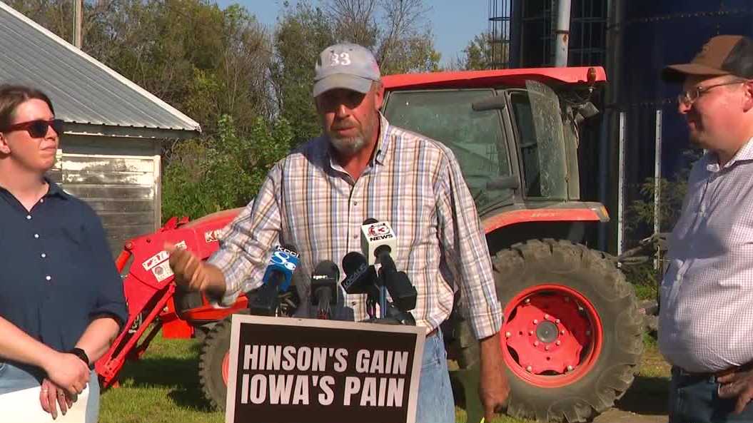 Farmers in Dallas County criticize Hinson's agricultural policies - KCCI