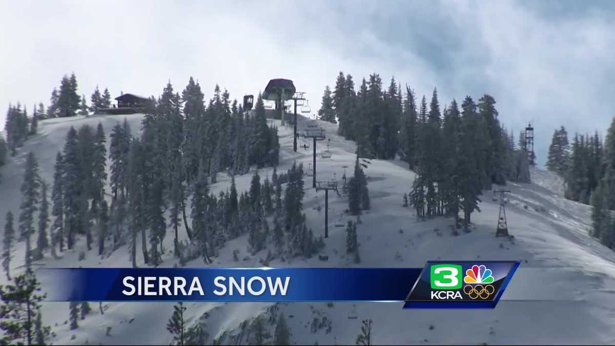 Sierra gets snow, but not as much as expected