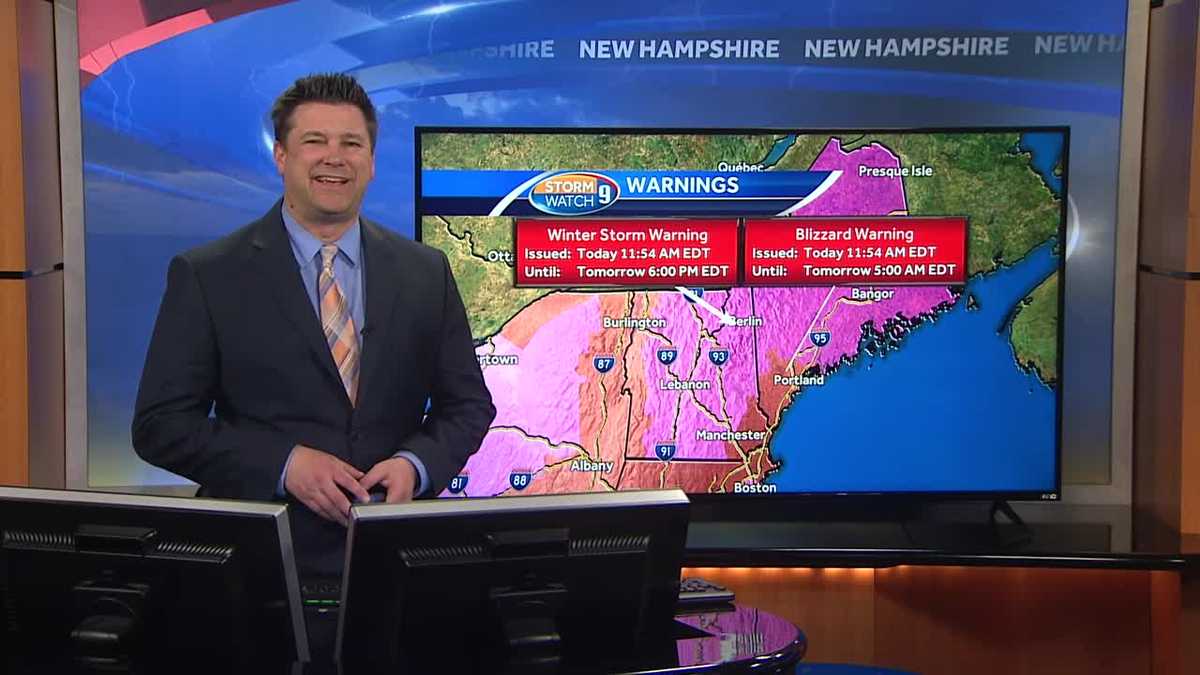 Watch: Very strong winds, heavy snow in NH
