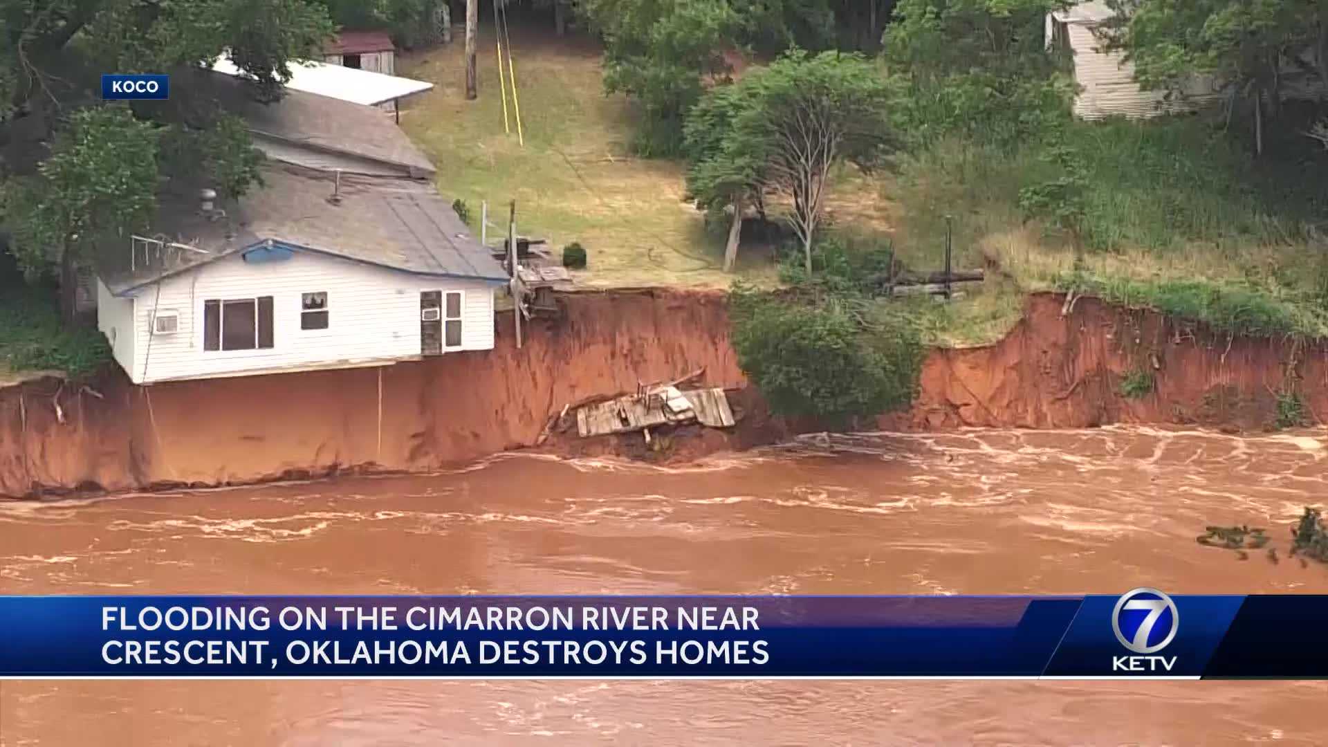 New Video: Home Disappears Into Flooded Oklahoma River