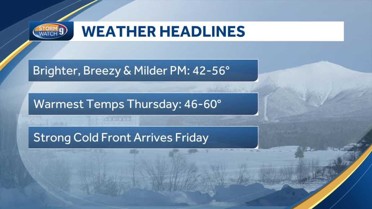 New Hampshire weather Warming trend takes over