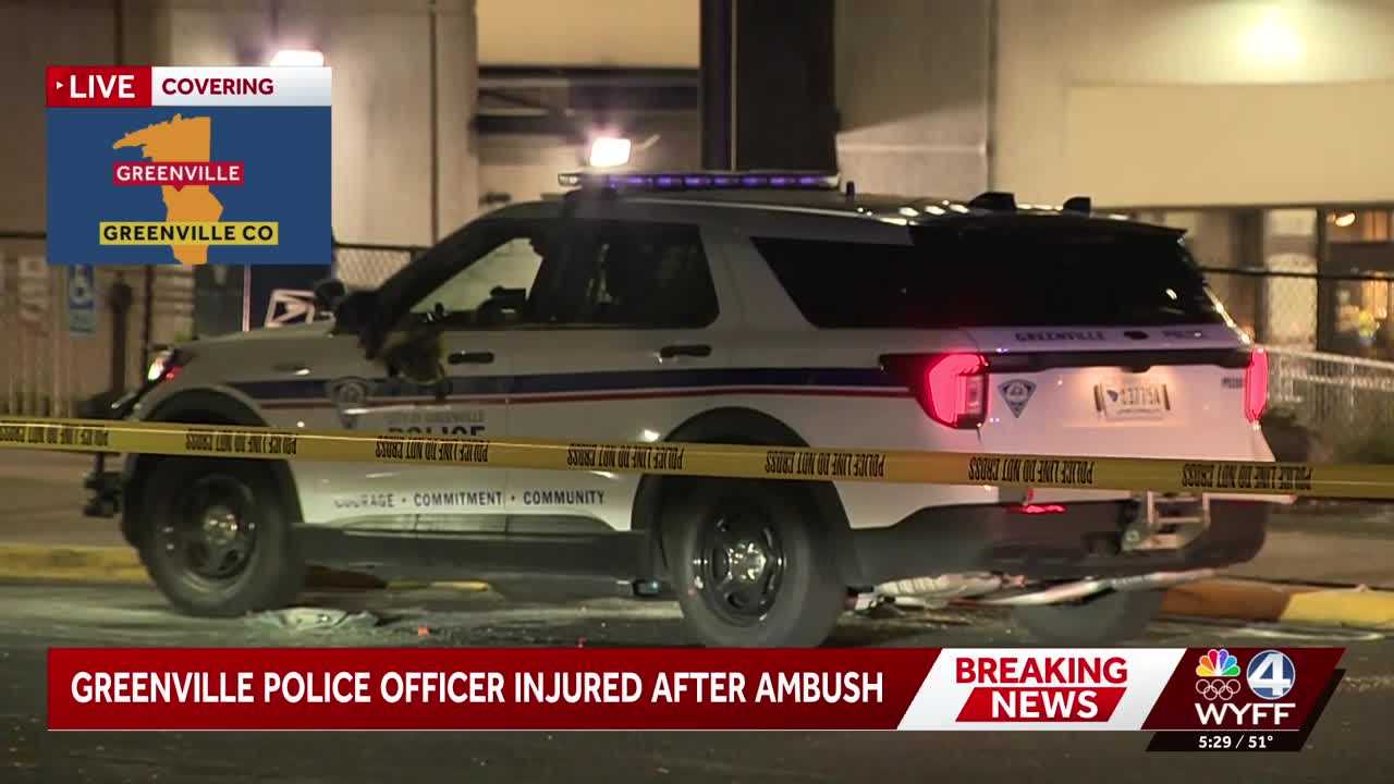 Video shows ambush on police officer; incendiary rounds likely used - WYFF