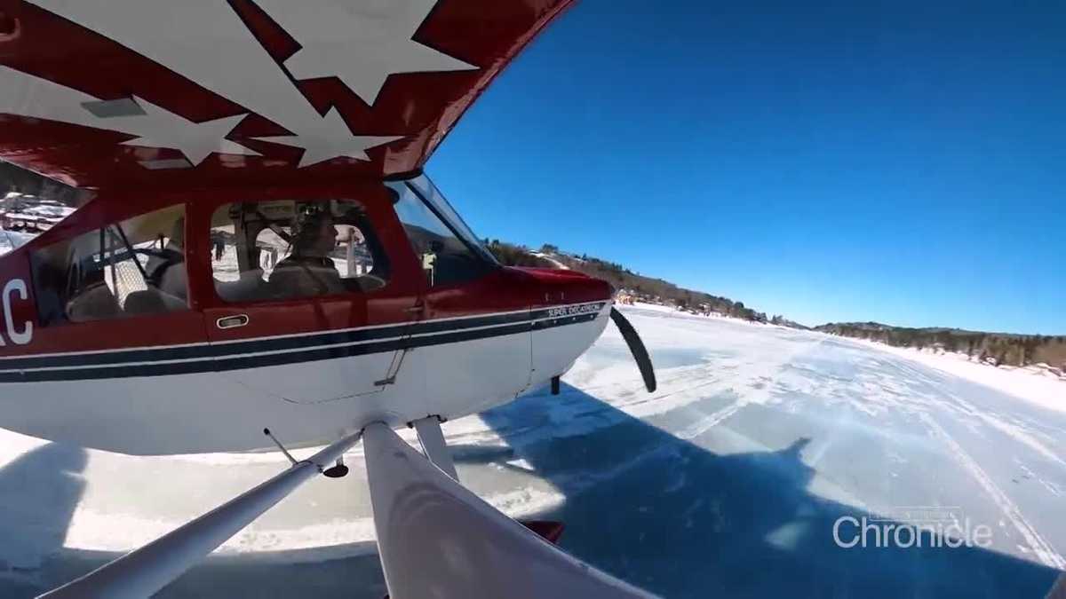 Each winter, if weather permits, one of New Hampshire's busiest airports is on Lake Winnipesaukee