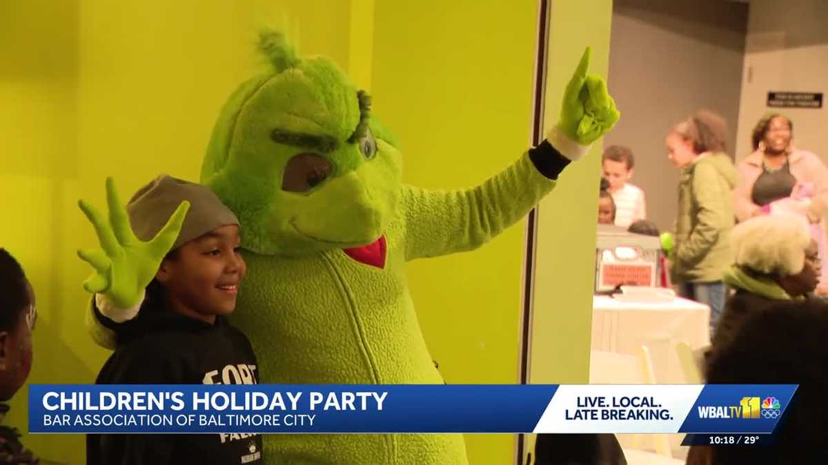 Bar Association of Baltimore host holiday party for kids living in shelters