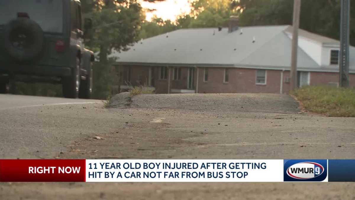 11-year-old boy injured after being hit by a car near bus stop