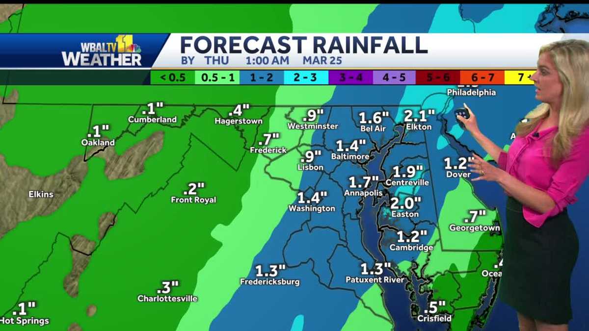 Rain through Wednesday evening