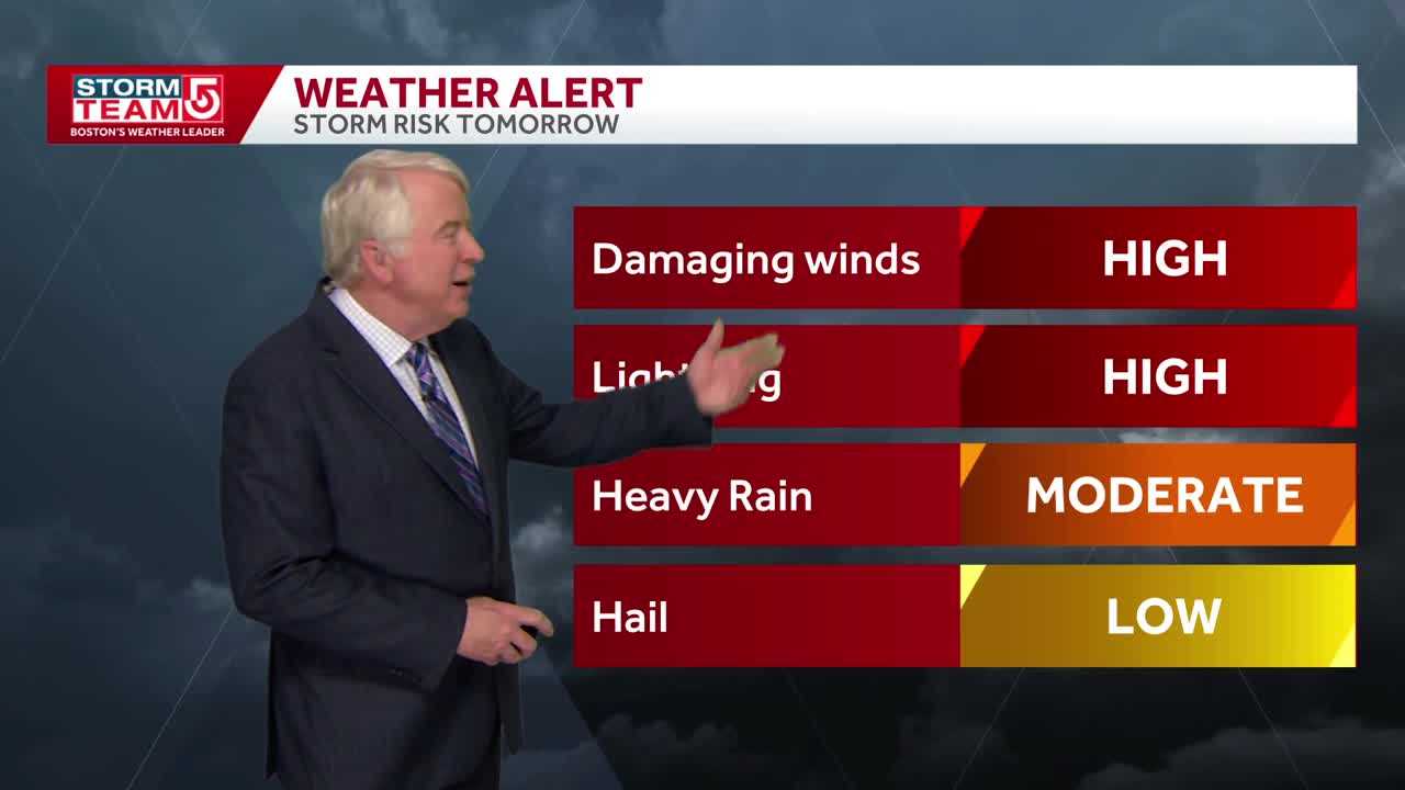 Video: Storms moving out with more rain Wednesday