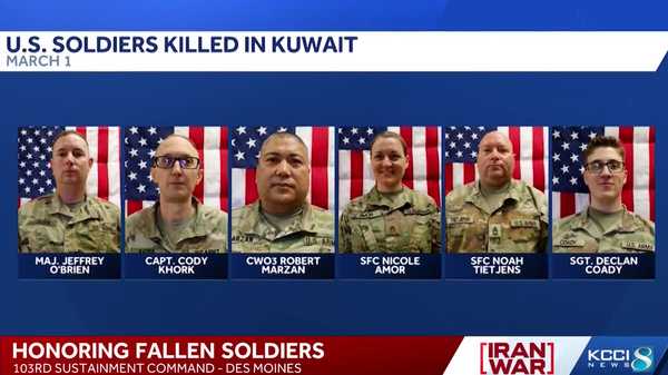 'it hurts': iowa veterans mourn soldiers from des moines unit killed in kuwait attack