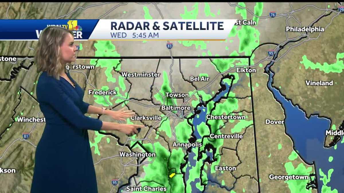 Last day of rain before a string of sunny, dry days