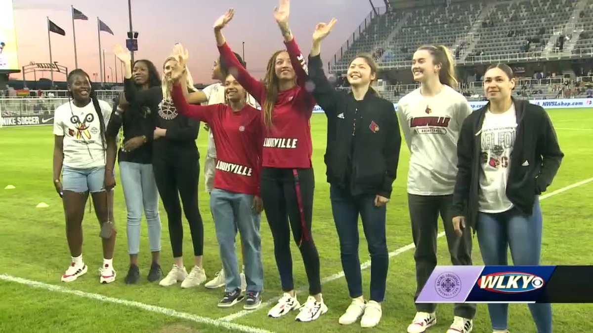 UofL women's basketball team recognized at Racing Louisville FC match