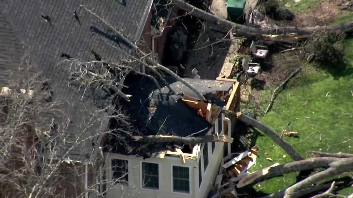 Sky 4 shows damage in Greer off Devenger Road