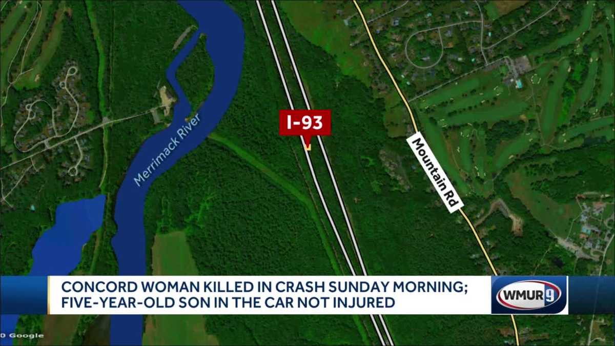 Woman pronounced dead after crash on I-93 in Concord; 5-year-old boy ...
