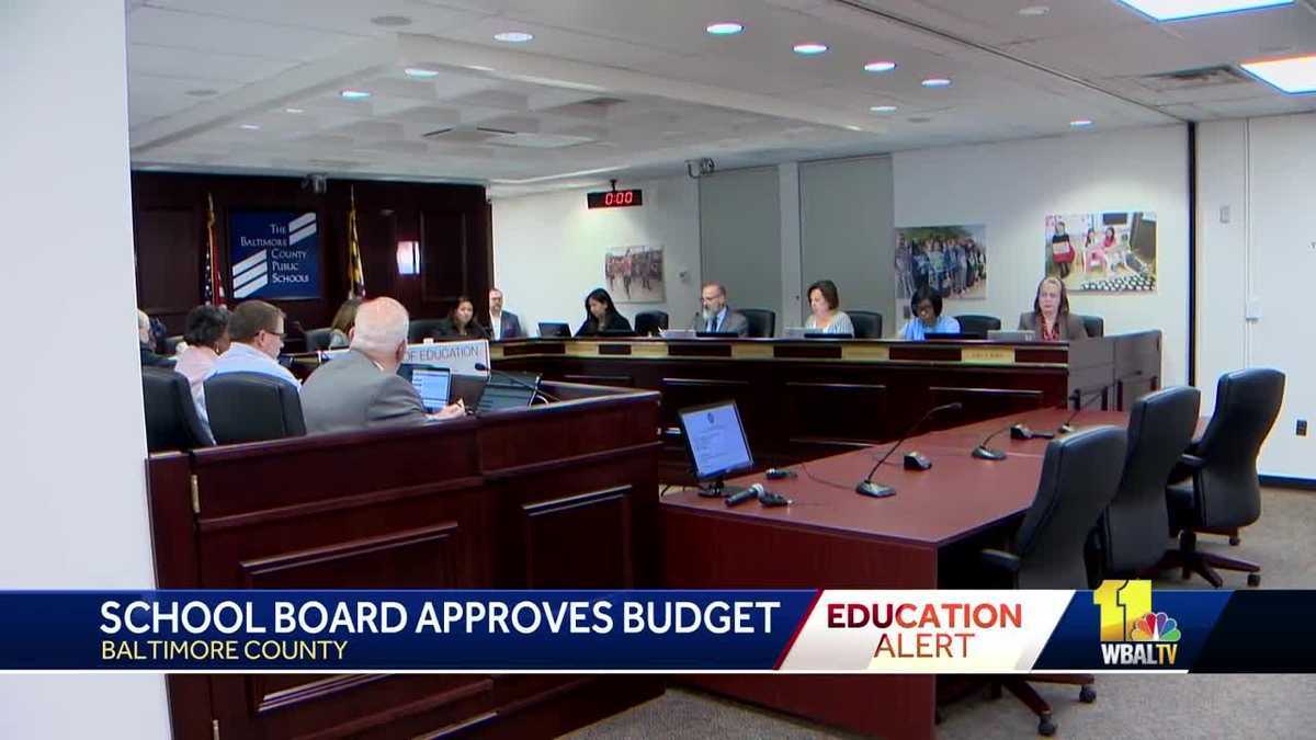 Baltimore County School Board votes on operating budget