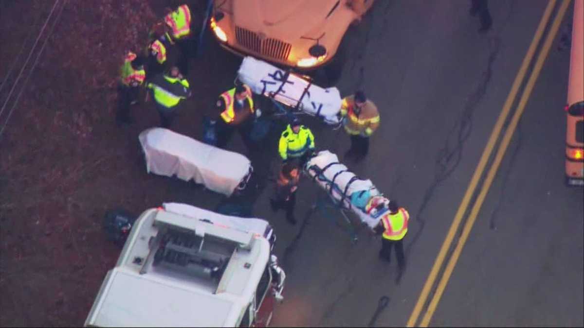 Kids injured in crash involving school bus