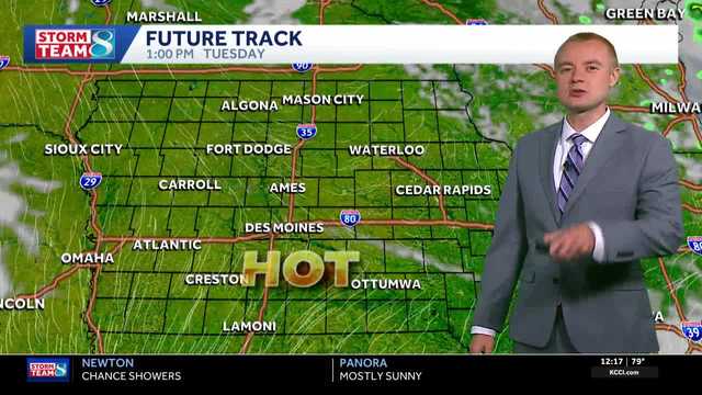 Severe storms and tropical heat heading for Iowa this week