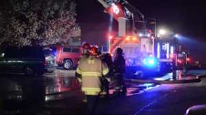 Firefighters battle fire at Maple Ridge Apartments