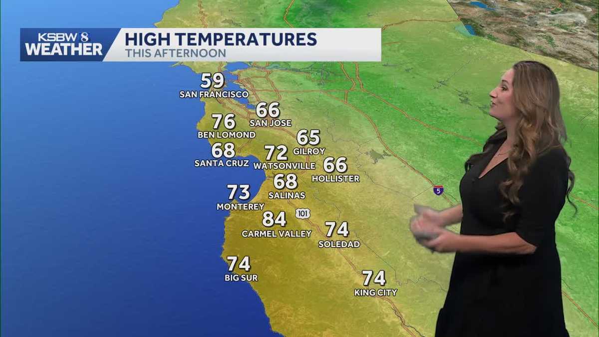 Central Coast weather remains dry and mild with cooler temperatures on ...