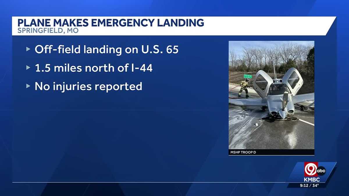 Plane emergency lands on Missouri Highway