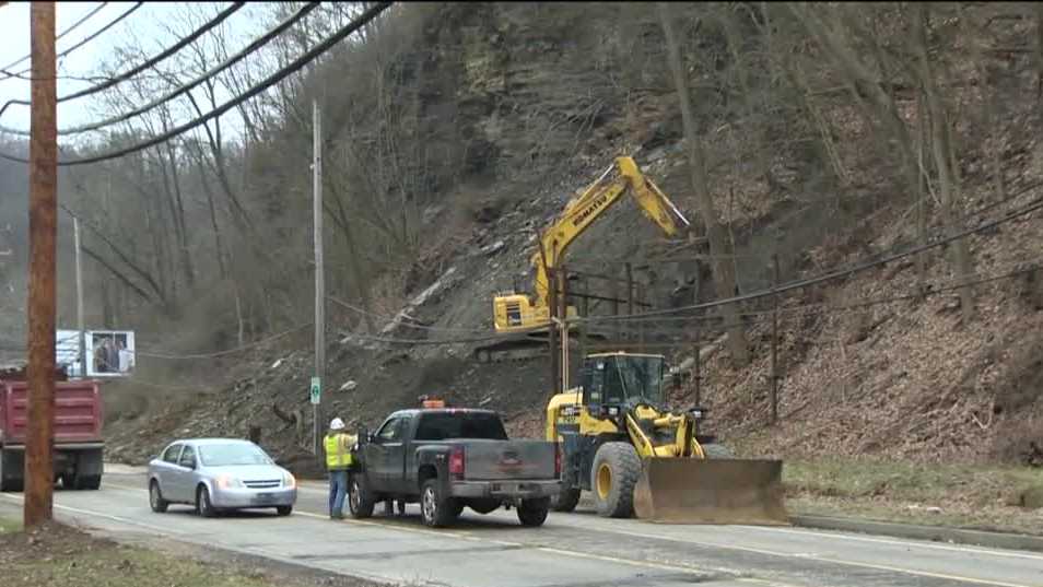 Route 51 in Moon Township reopens to traffic following landslide