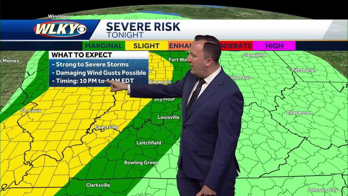 Scattered thunderstorms in the forecast tonight