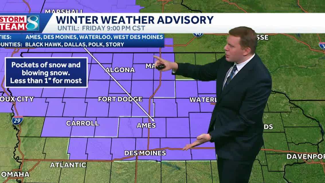 Iowa weather: Bursts of snow, gusty winds could create whiteout conditions