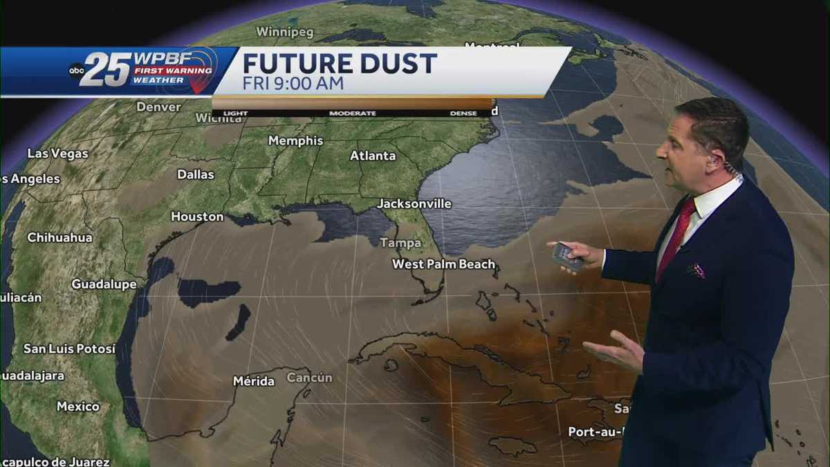 Saharan dust still headed our way