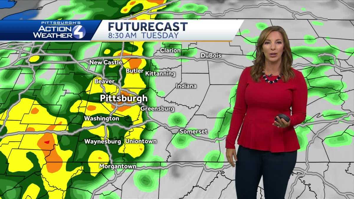 PITTSBURGH WEATHER Steady rain in Pittsburgh area to continue through