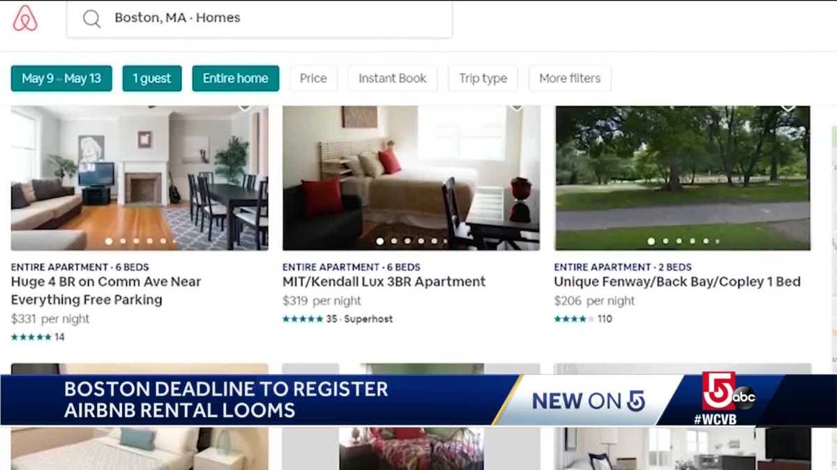 Deadline looms to register Airbnb rentals in Boston
