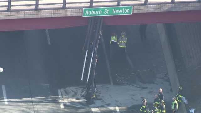 Truck strikes bridge over eastbound Mass Pike in Newton - Vimarsana News