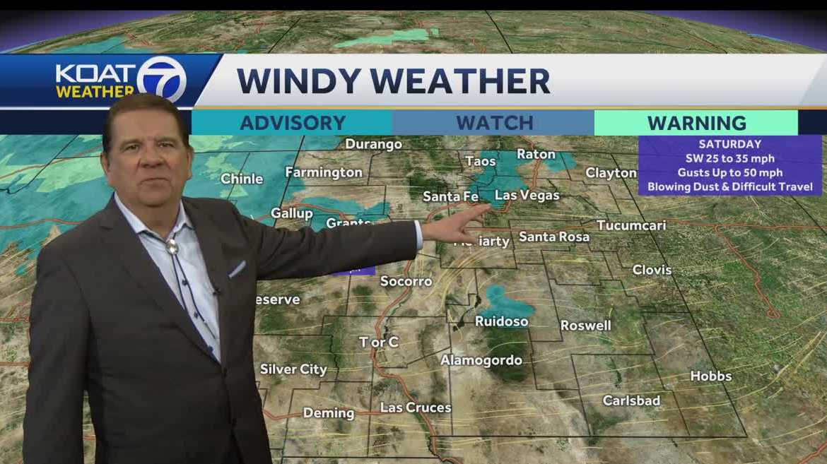 Warm New Mexico weekend as winds increase fire danger