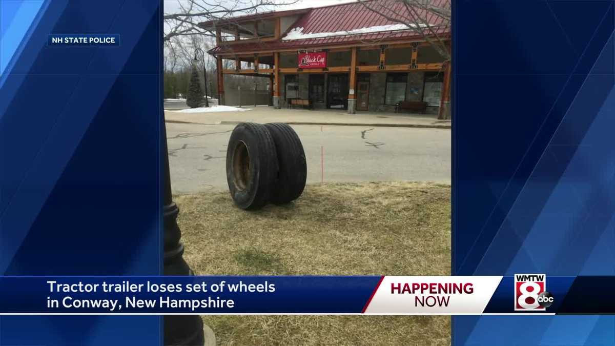 No one injured when wheels fall off tractortrailer truck in Conway