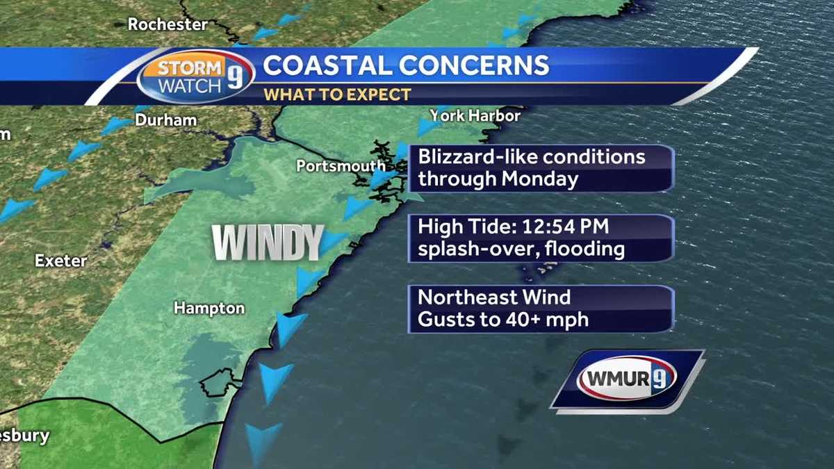 Watch: Heavy snow to be joined by strong winds overnight