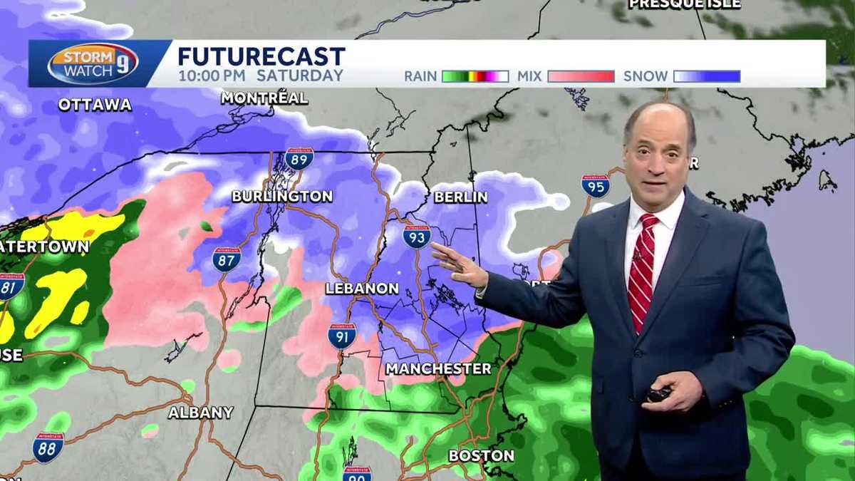 Video: Snow, wintry mix over weekend in New Hampshire