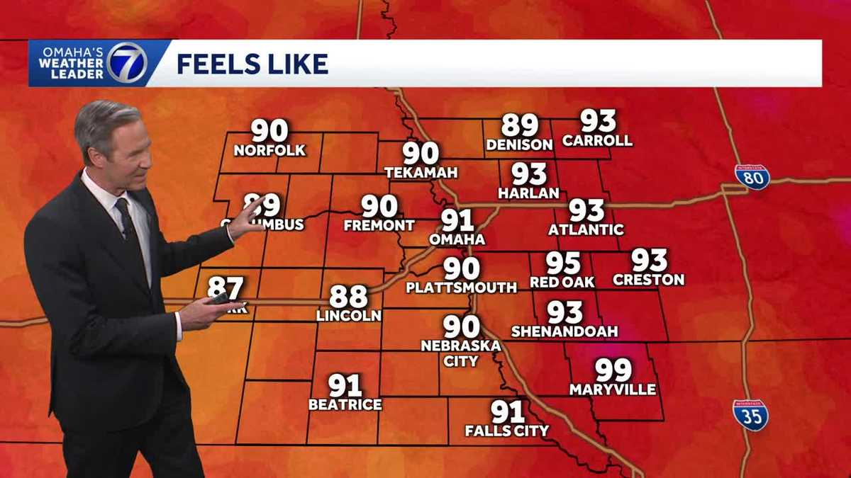 Triple digit heat indices on the way for Omaha the next few days