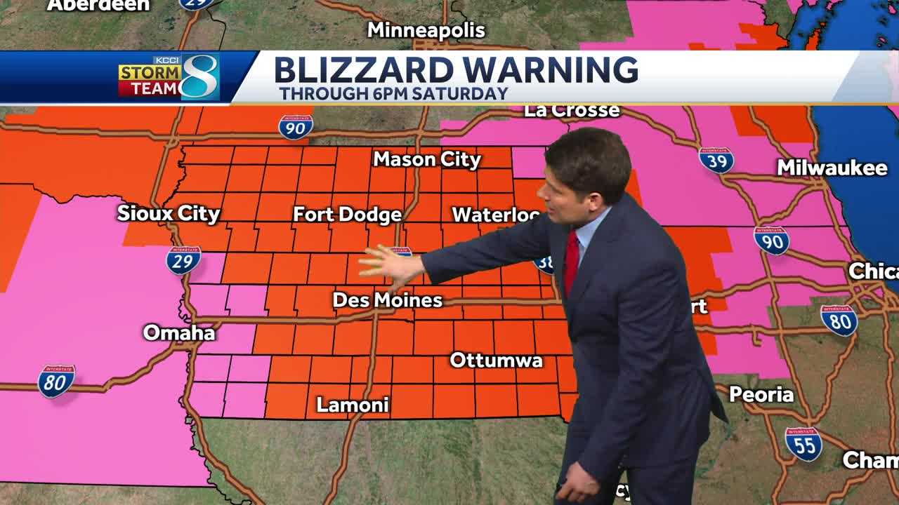 Iowa weather Latest details on Friday s winter storm