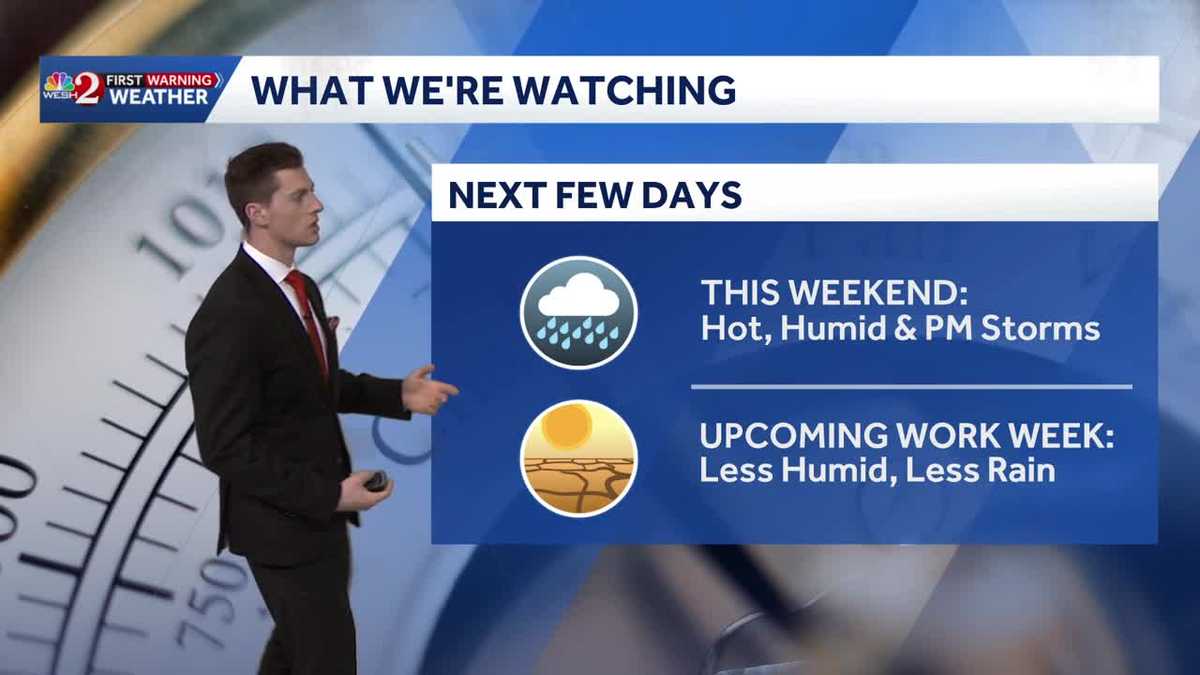 Rain unrelated to Isaias on tap in Central Florida this weekend